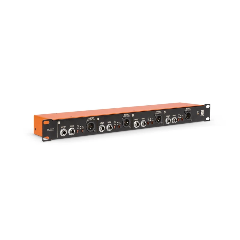 Palmer BRIDGE 4A 4-channel active DI box, 19” rack-mountable