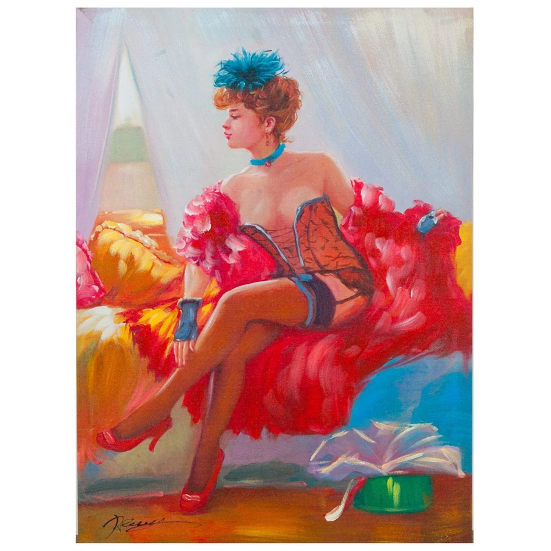 Biscottini Oil Painting on Canvas, 50 x 70 cm, Various Sizes - Art Oil Painting Canvas - Oil Painting on Canvas - Oil Painting