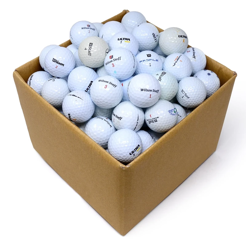 Second Chance Recycled Lake Golf Balls, Used Golf Balls - 100 Ball Box - Grade A for Wilson Golf Balls