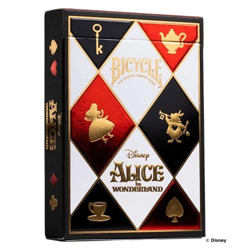 Bicycle Disney Mickey Mouse Inspired Black and Gold Playing Cards