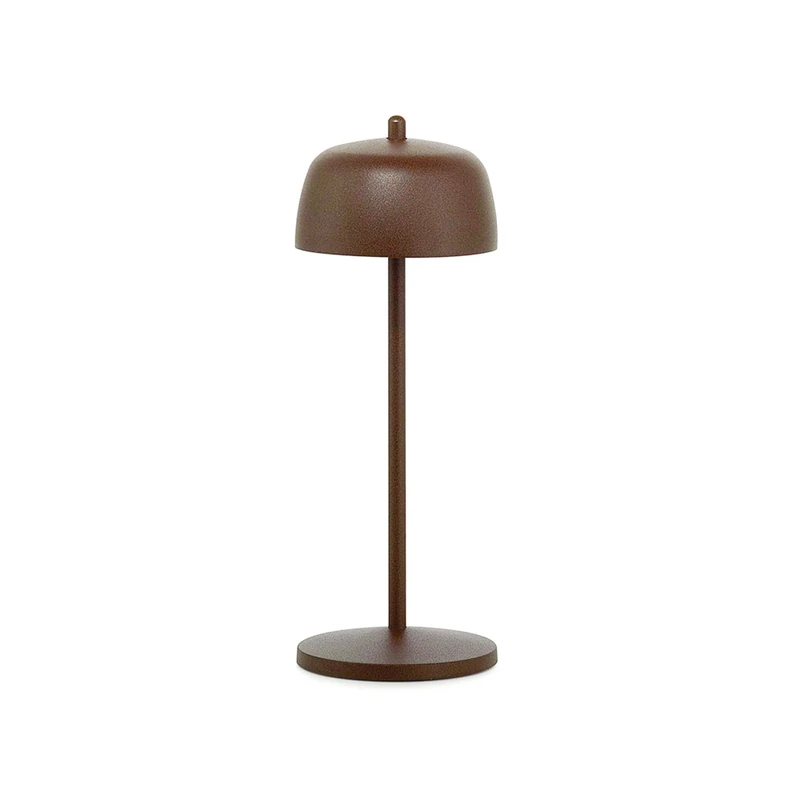 Zafferano, Circe Lamp, Cordless Rechargeable Table Lamp with Manual Control, Suitable for Indoor and Outdoor Use, Dimmable, 2200-3000 K Tunable White, Height 30 cm, Colour Corten