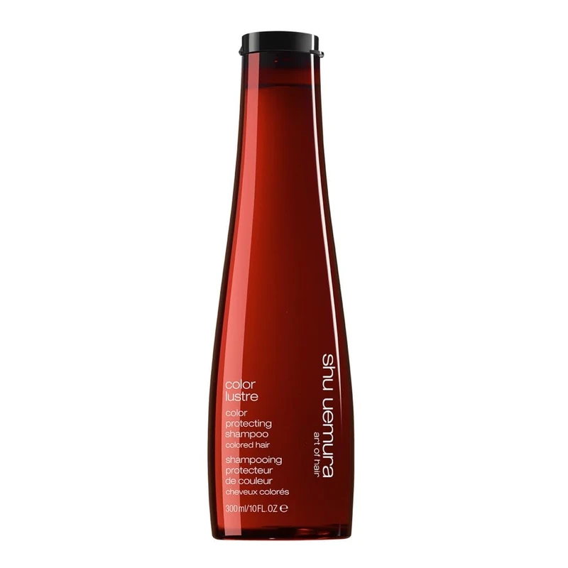 Shu Uemura, Brilliant Glaze Shampoo Color Lustre, Colour-Treated Hair, Enriched with Rose Oil and Goji Berry Extract, to Preserve Shine and Colour, 300 ml
