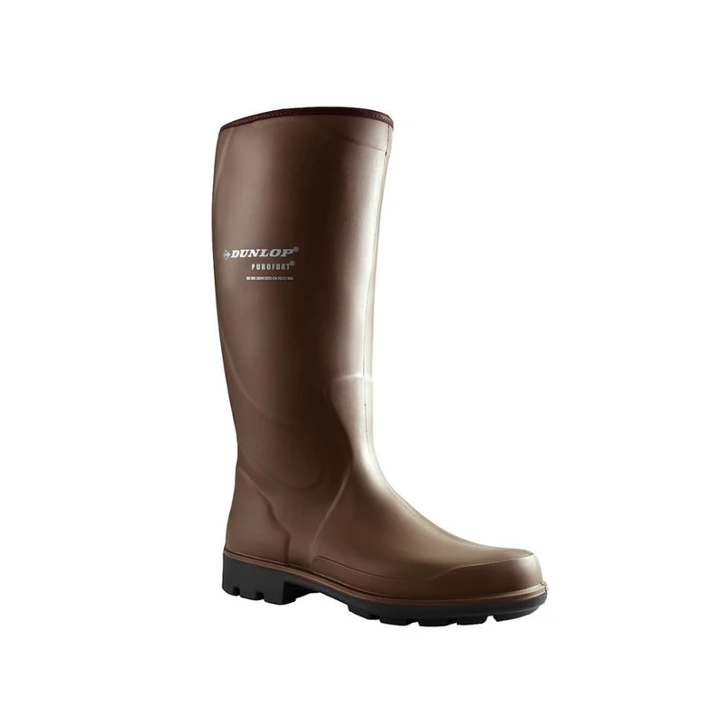 Dunlop Purofort Terroir PRO Wellington Boot - Unisex, Lightweight and Thermal Insulated, Dirt Repellent Work Wellies, Dark Brown - EU39, UK6
