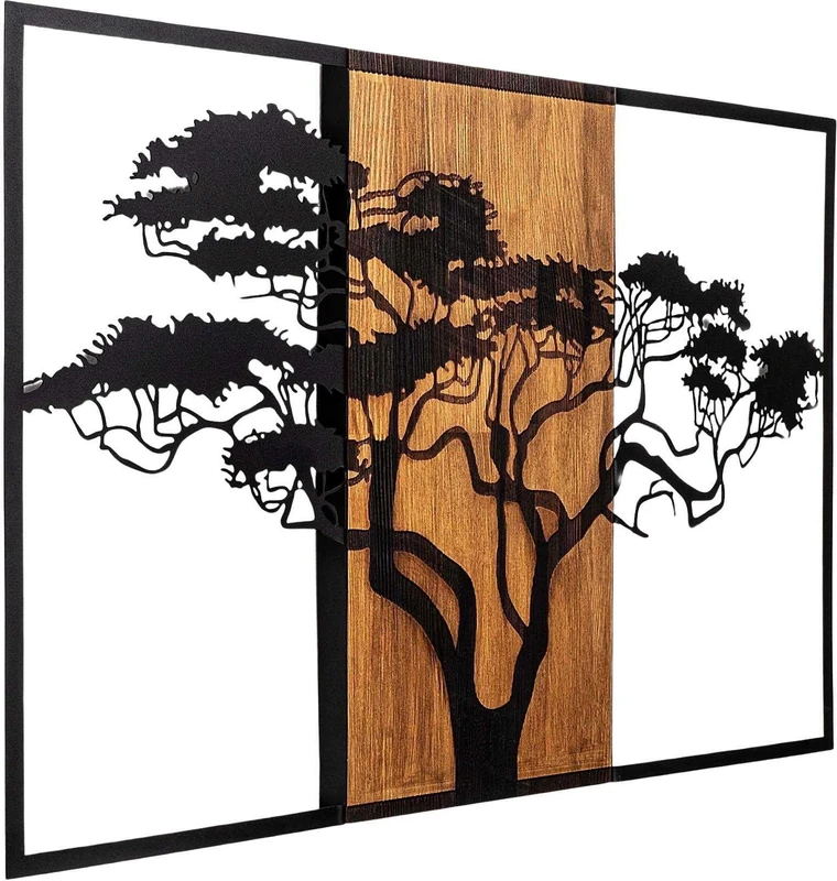 emob - Tanelorn Decorative Wall Accessory | 100% Wood/Metal | 90 x 58 cm - Image 1