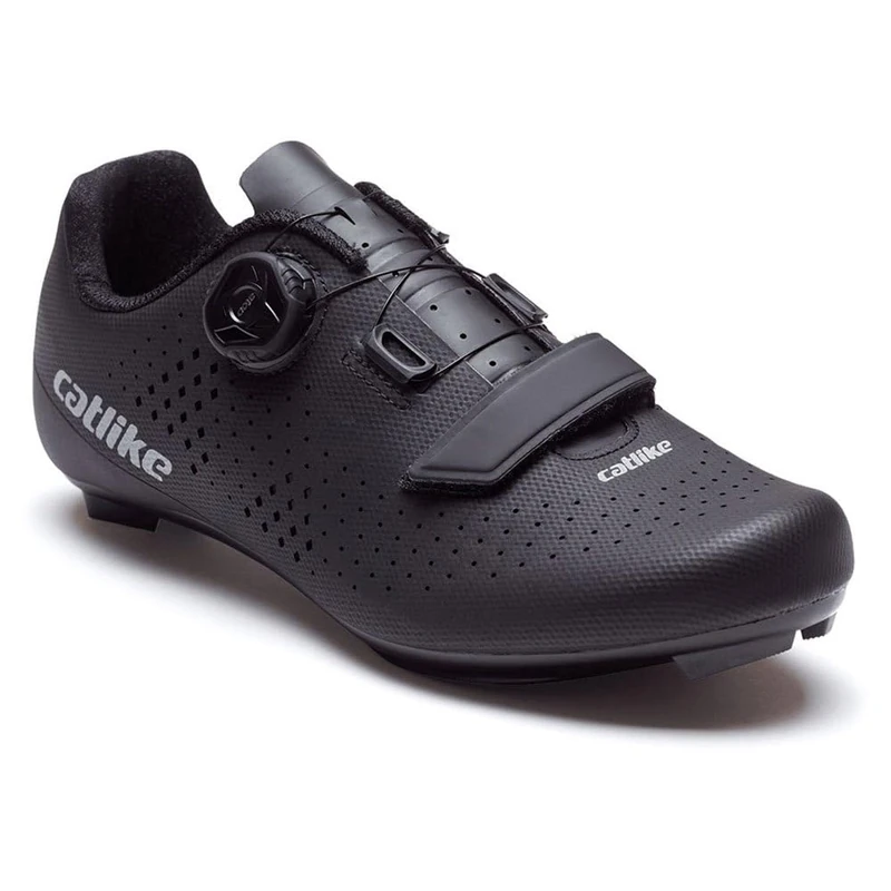 Catlike 7200500011 - Kompact'o R1 Road Cycling Shoes Size 46 – Lightweight, Breathable, and Ergonomic Design with Customizable Fit, Reinforced Composite Sole, and Advanced ATOP Dial System, Black