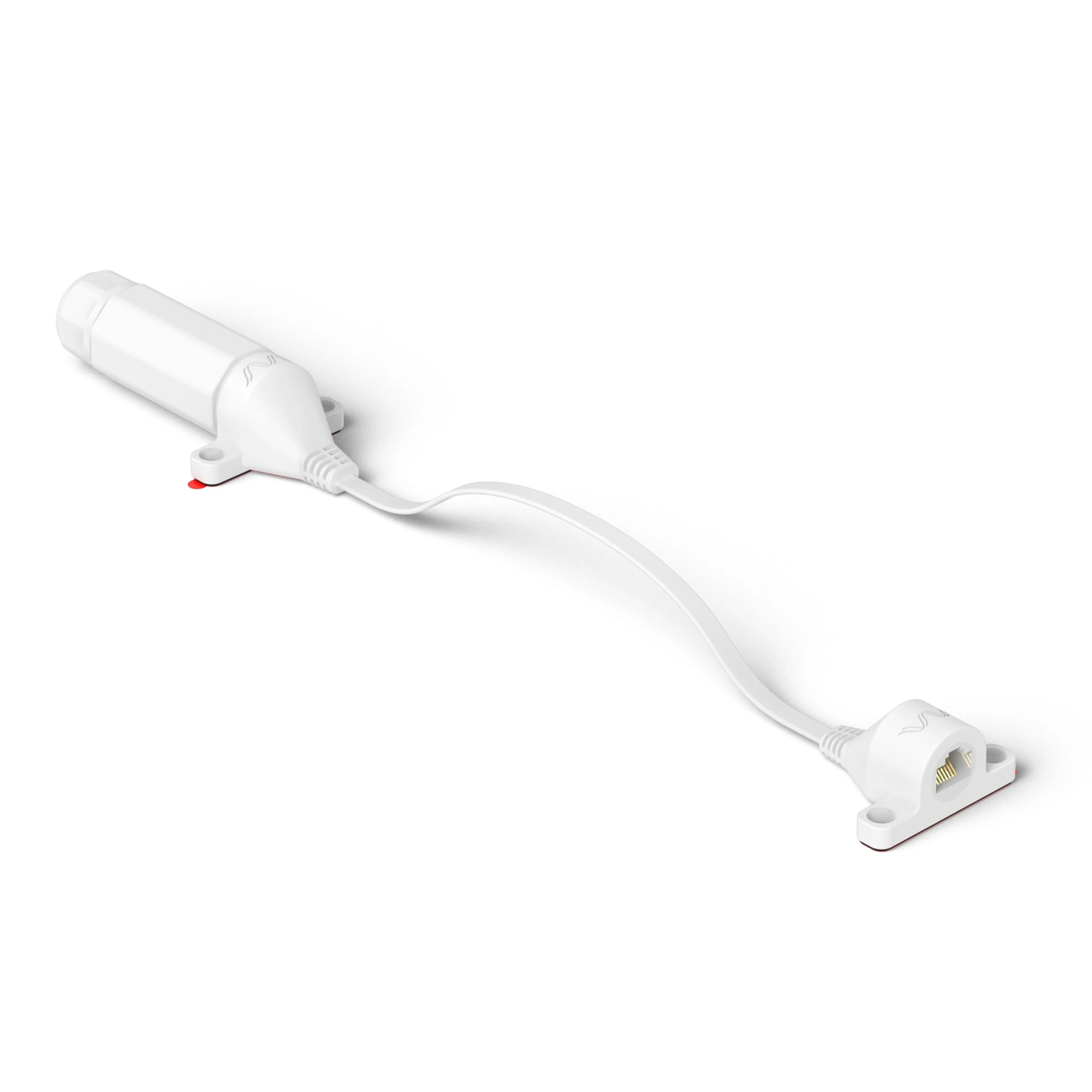 Waveform Ethernet Window Entry Cable | For Starlink, 4G/5G, and WiFi | CAT6A Ultra-Flat, High Performance Passthrough Cable | Weatherproof