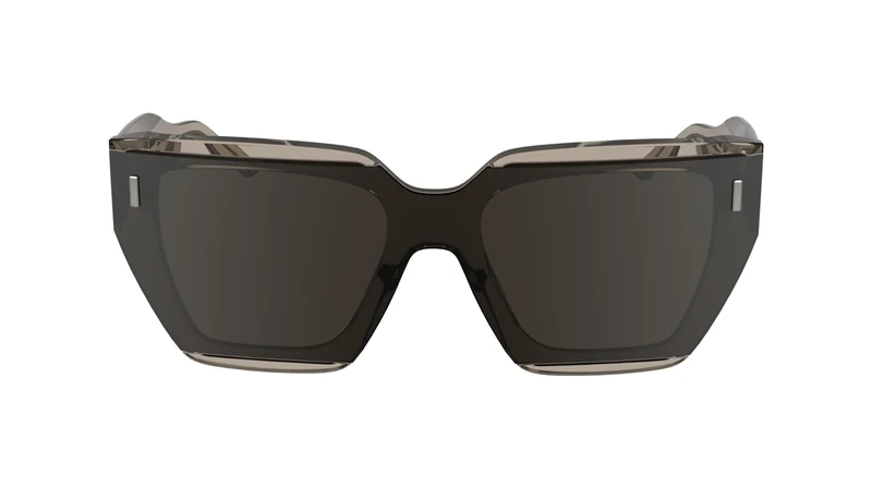 Calvin Klein Women's Sunglasses CK24533S - Nude with Solid Brown Wine Lens