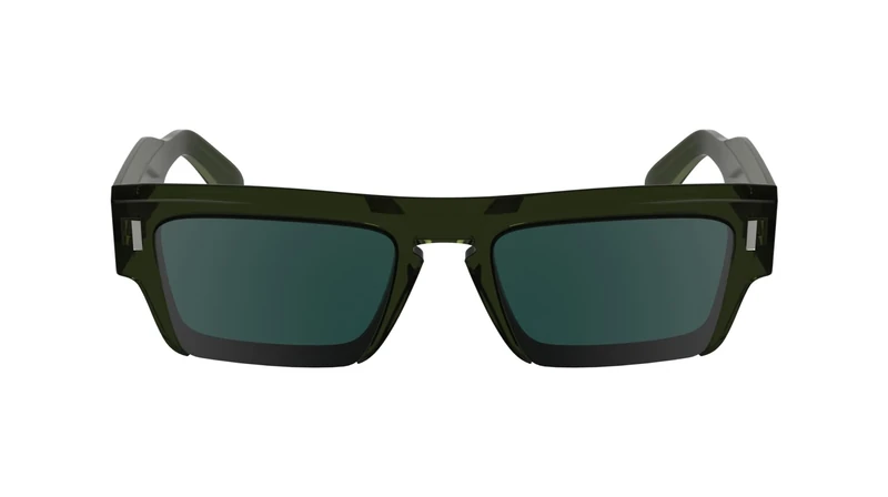 Calvin Klein Men's Sunglasses CK24532S - Khaki with Solid Petrol Lens