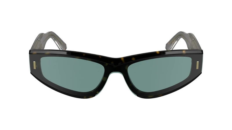 Calvin Klein Unisex Adult Sunglasses CK24534S - Dark Havana with Solid Light Azure Lens