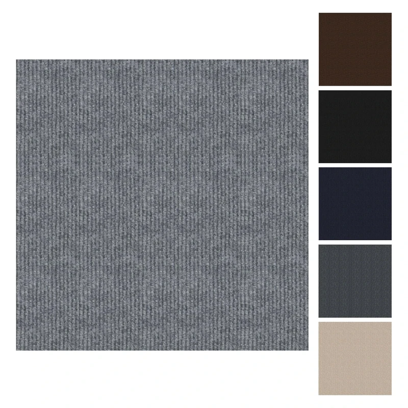 CUCOS Carpet Tiles Peel and Stick, 30x30CM Squares Floor Tile, Soft Padded Carpet Tiles, Self Adhesive Light Grey 40 Pack