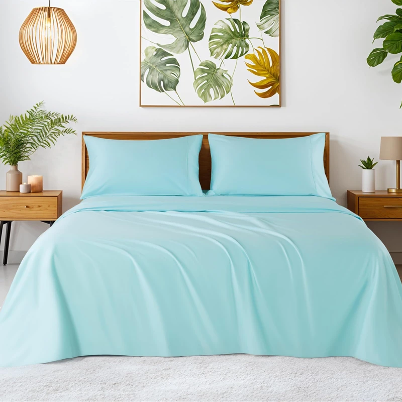 SONORO KATE 100% Egyptian Cotton Sheets,1200 Series,King Size