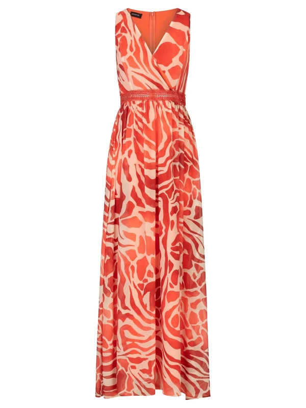 APART Fashion Evening Dress, Coral Multicoloured, 8