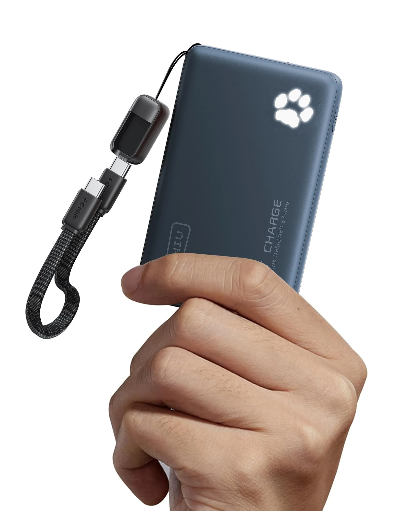 INIU Portable Charger, Ultra Slim 10000mAh 45W PD Power Bank, Fast Charging Mini Battery Pack, Travel Trip Accessories Ship Essentials for College Students Travelers Teen Boys Girls, Blue