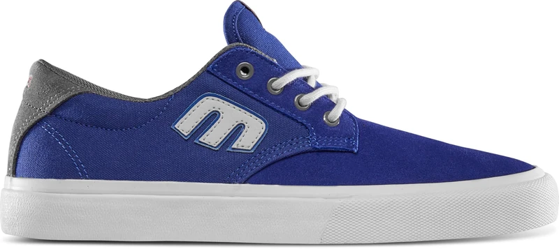 etnies Barge Plus - Enhanced Skate Comfort, Reinforced Vulc, Cushioned Feel, Everyday Sneakers - Navy/Dark Grey/Blue - 10 - Image 1