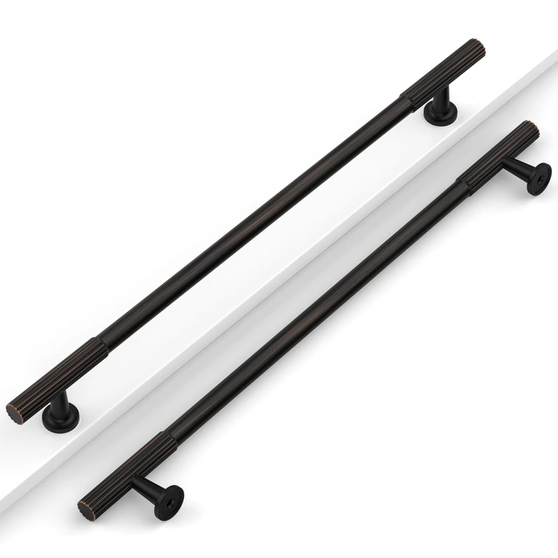 Coinkoly 10 Pack 10''(256mm) Oil Rubbed Bronze Cabinet Pulls Kitchen Bronze Cabinet Handles Drawer Hardware for Bathroom Cupboard Handles CK0083