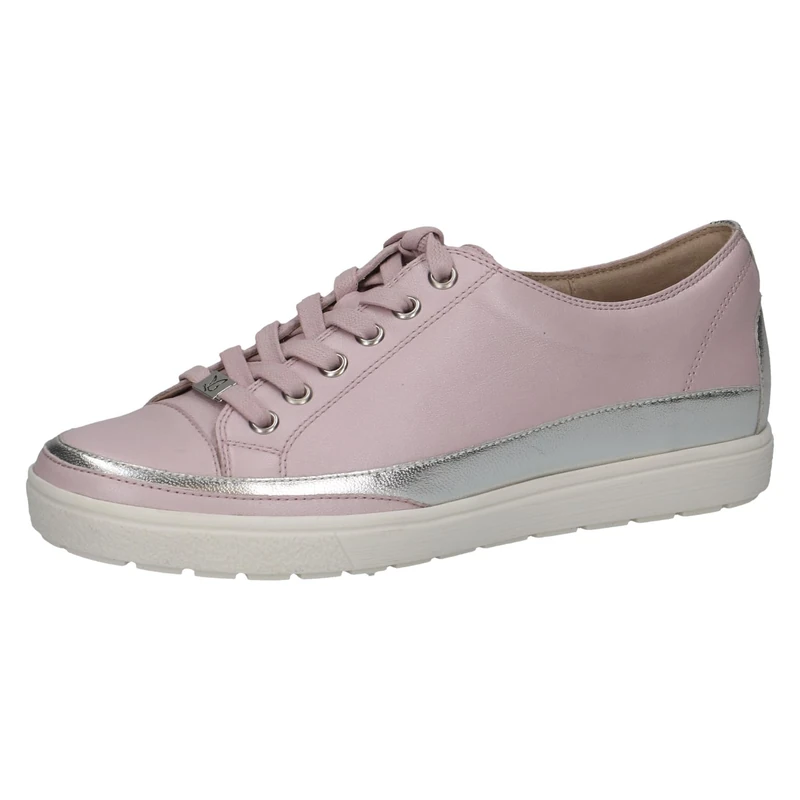 CAPRICE Women's Low-top Leather Sneakers with Laces, Pink (Lt.Purple Perl), 7.5 UK