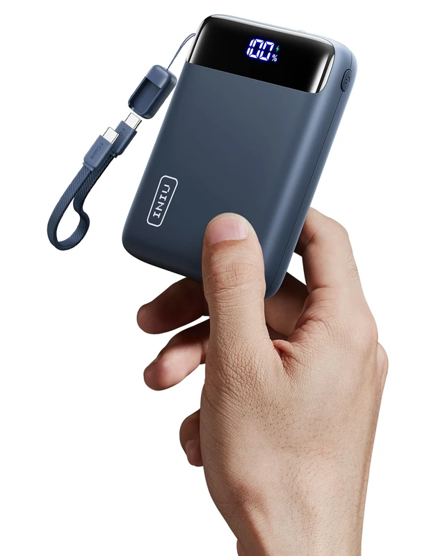 INIU Portable Charger, 20000mAh Small Power Bank, 22.5W Fast Charging Mini Battery Pack, Flight Cruise Ship Travel Family Essentials Phone Charger for College Students Travelers Teen Boys Girls, Blue - Image 1