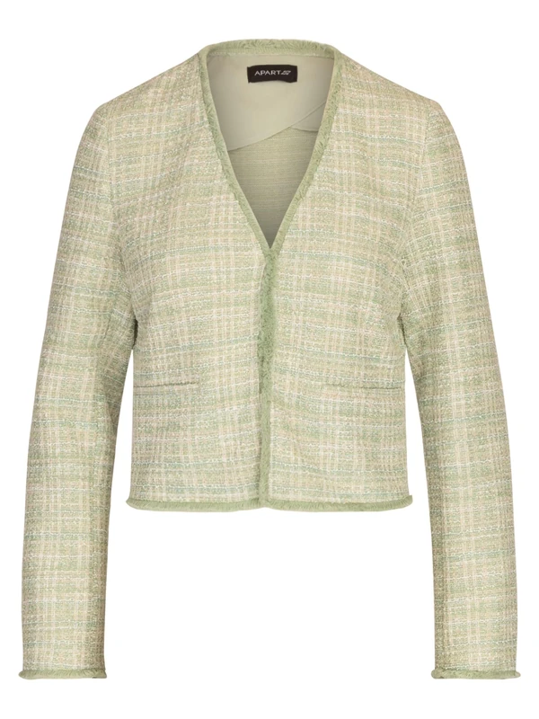 APART Fashion Women's Boucleblazer Blazer, Mint-Multicolour, 16
