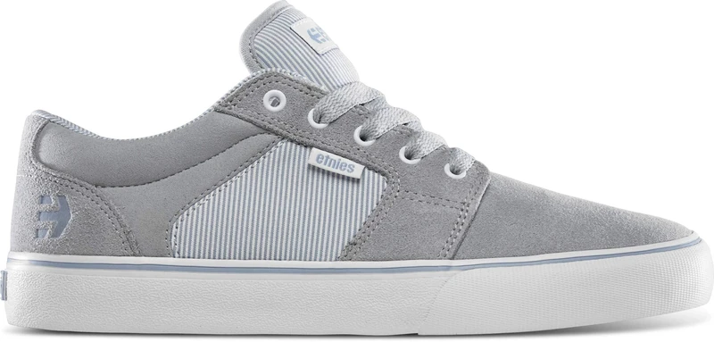 Etnies Barge LS – Classic Skate Look, Slim Vulcanized Silhoutte, Hefty Armored Collar, Reinforced Vulc, Cushioned Fit, Everyday Sneakers