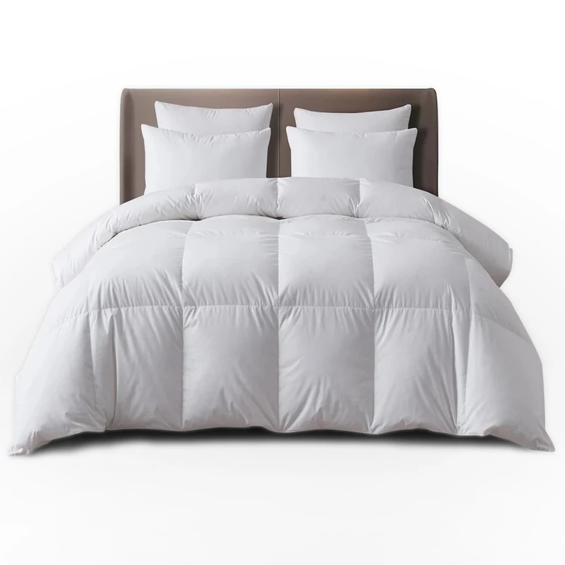 GC GAVENO CAVAILIA 13.5 Tog Duck Feather Duvet King Size with 100% Polyester Cover - Extra Warm & Cosy Down Duvet Quilt (230x220 cm) - Down Filled Comforter - Machine Washable
