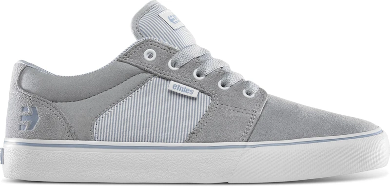 Etnies Barge LS – Classic Skate Look, Slim Vulcanized Silhoutte, Hefty Armored Collar, Reinforced Vulc - Cement - 13 - Image 1