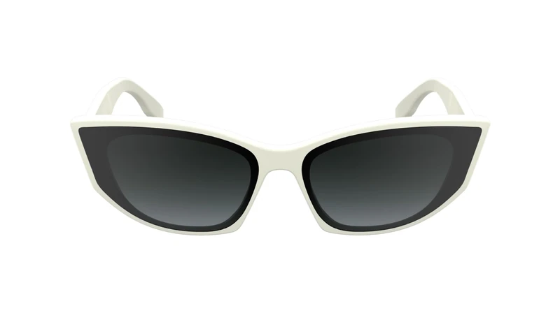 KARL LAGERFELD Women's Sunglasses KL6162S - White with Gradient Grey Lens