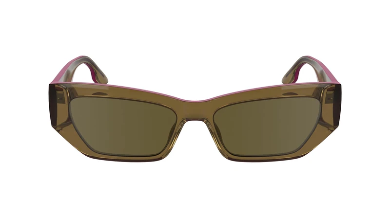KARL LAGERFELD Unisex Adult Sunglasses KL6160S - Light Brown with Solid Ochre Lens