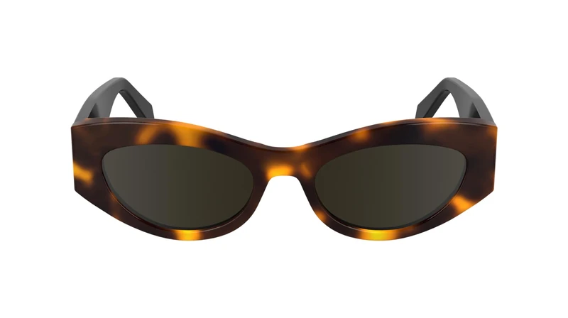 CALVIN KLEIN Jeans Women's Sunglasses CKJ24626S - Havana with Solid Brown Lens