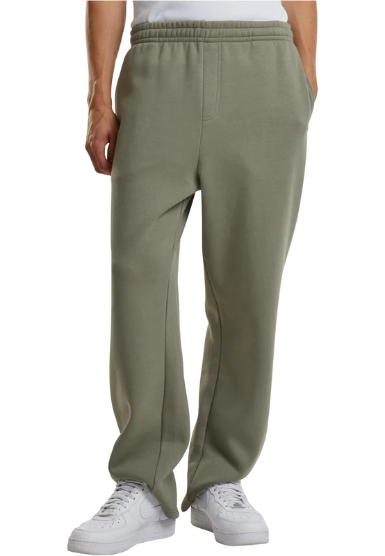 Build your Brand Men's By288-fluffy Trackpants Track Pants, Paleolive, 5XL