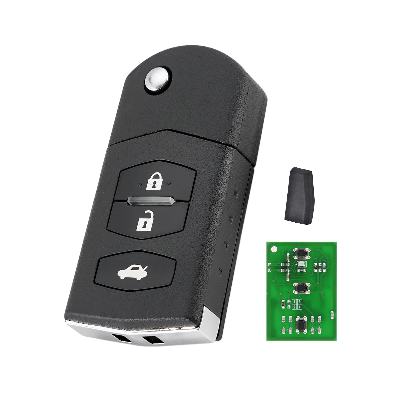 3 Buttons Car Key Fob Remote Fob For Mazda 2 3 5 6 CX-7 MX-5 Mazda Key 433MHZ 80bit 63chip / 83chip SKE126-01 CC51-67-5RYC
