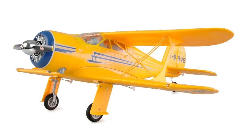 Amewi AMXFlight Beech D17s Biplane 3D/6G RTF Yellow Remote Controlled RC Aeroplane Aeroplane
