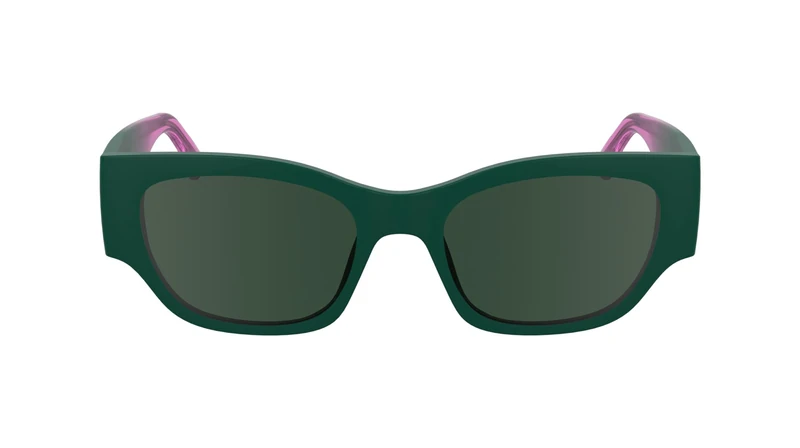 KARL LAGERFELD Unisex Adult Sunglasses KLJ6168S - Matte Dark Green with Solid Green Lens