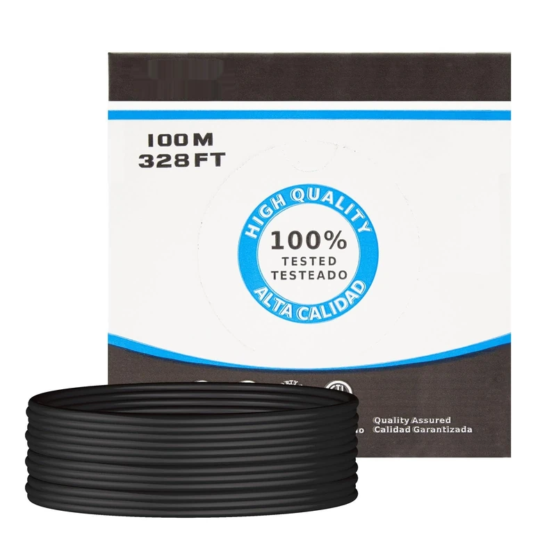 Blendend Category 5E UTP rigid AWG24 network cable designed for outdoor use. 100 m spool, ensures optimal connection and resistance to adverse weather conditions.