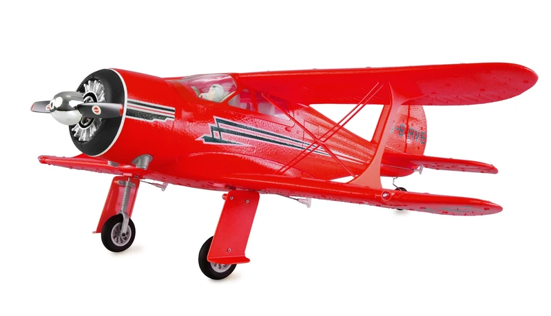 Amewi AMXFlight Beech D17s Biplane 3D/6G RTF Red RC Aeroplane