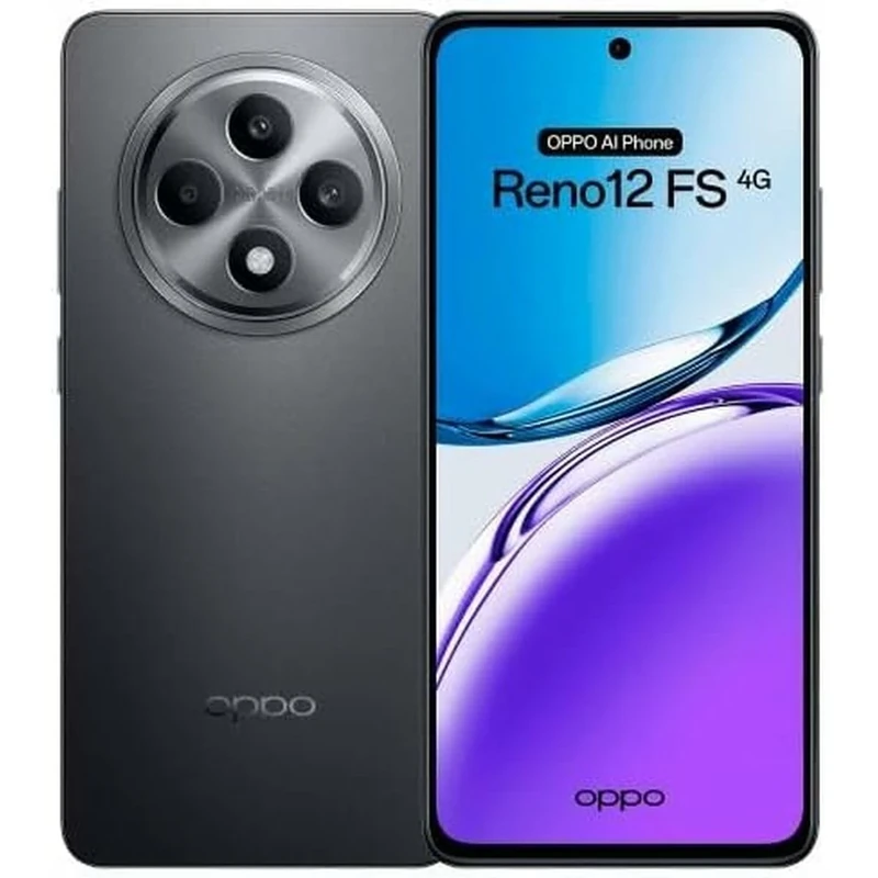 OPPO Reno12 FS 4G Smartphone - 512GB, 8GB RAM, 6.7" AMOLED, 50MP Camera, Dual SIM, Black
