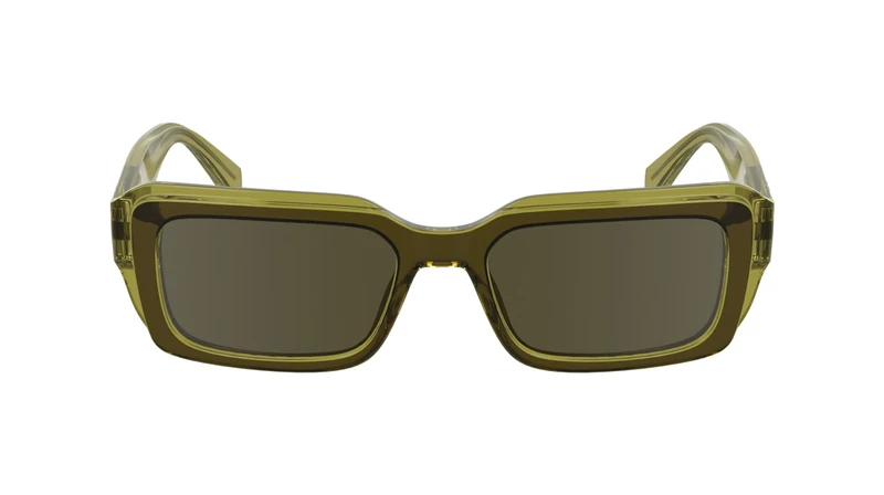 CALVIN KLEIN Jeans Unisex Adult Sunglasses CKJ24620S - Khaki/Olive with Solid Khaki Lens