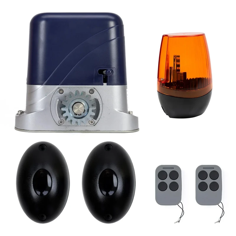 PNI AP800D gate Automation kit, Motor, photocells, Remote Control, lamp, Sliding gate 230V, 1100 N and 800KG