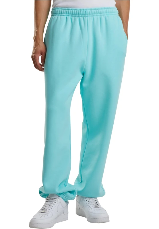 Build your Brand Men's By286-fluffy Sweatpants, Beryl Blue, XXL