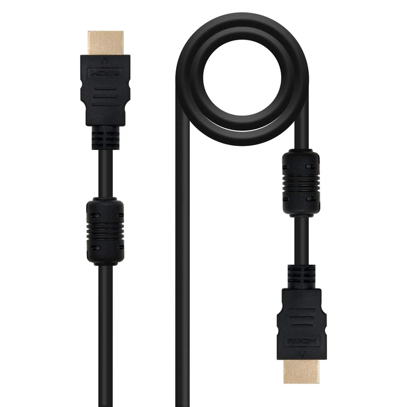 Blendend High Speed HDMI v1.4 Cable with Ethernet (HEC), equipped with ferrite cores to reduce interference.Male to Male (A/M-A/M) connectors, length 10 meters.Ideal for connection