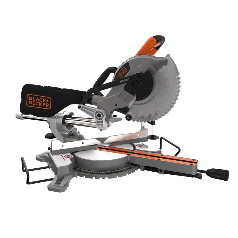 BLACK+DECKER 1600W 216mm Slide Mitre Saw, BES700-GB