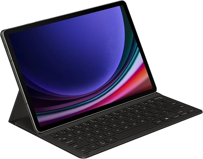 SAMSUNG Book Cover Keyboard Case with Backlit Keyboard for Galaxy Tab S9 | S9 FE - Black