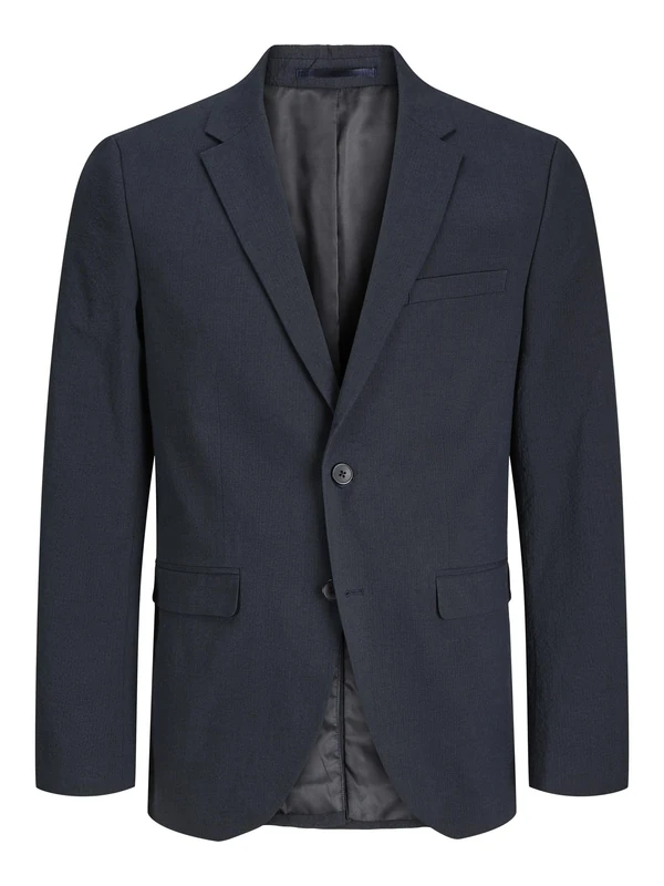 JACK & JONES Men's Jprstan Seersucker Blazer, Night Sky, 36