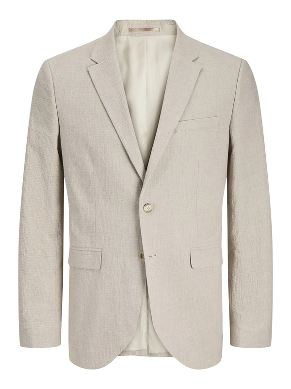 JACK & JONES Men's Jprstan Seersucker Blazer, Silver Lining, 40