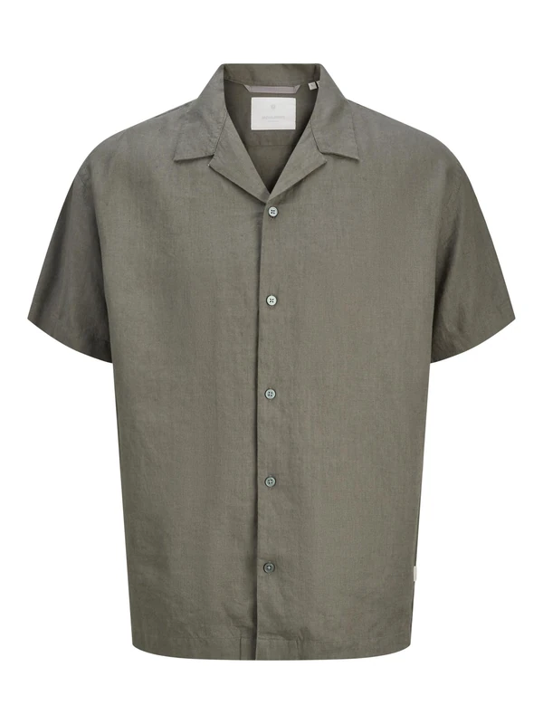 JACK & JONES Male Shirt Loose Fit Shirt, Tea Leaf, M