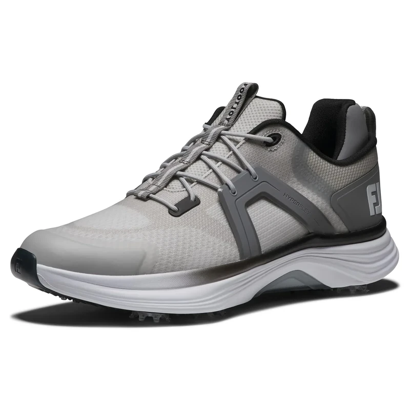 FootJoy Men's Hyperflex Golf Shoe, Grey/White/Charcoal, 6 UK Medium