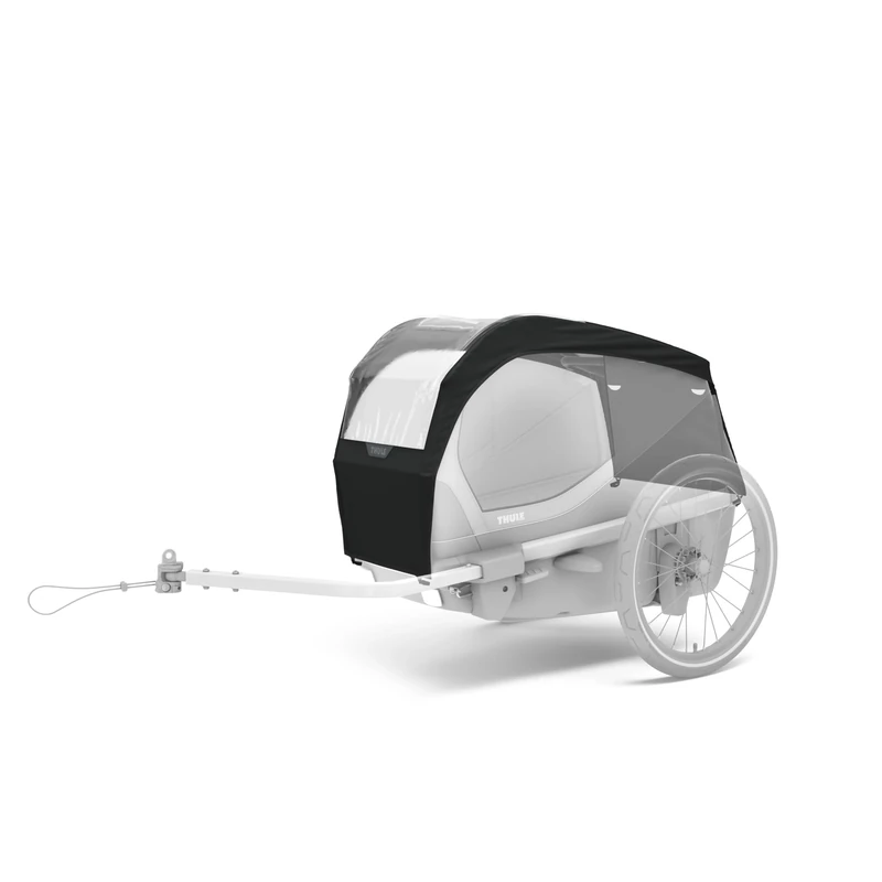 Thule Bexey Rain Cover Accessory Rain Cover for Bike Trailer Dogs Translucent Medium