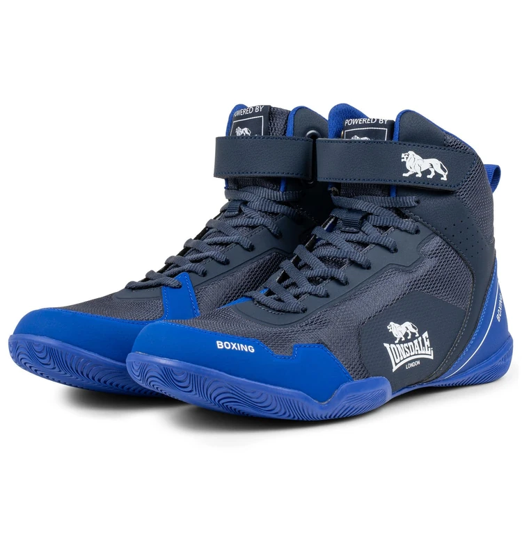 Lonsdale Unisex's Rufford Boxing Shoes, Navy Blue White, 9 UK - Image 1