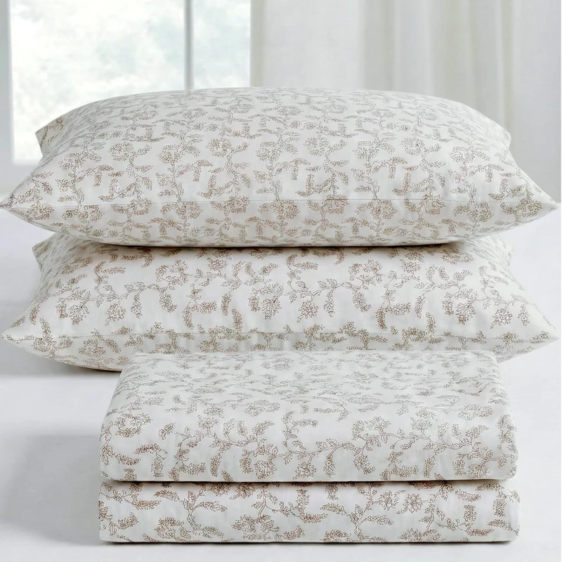 Modern Threads 4-Piece 100% Cotton Flannel Sheet Set – Soft and Durable for Every Season, Vevian California King