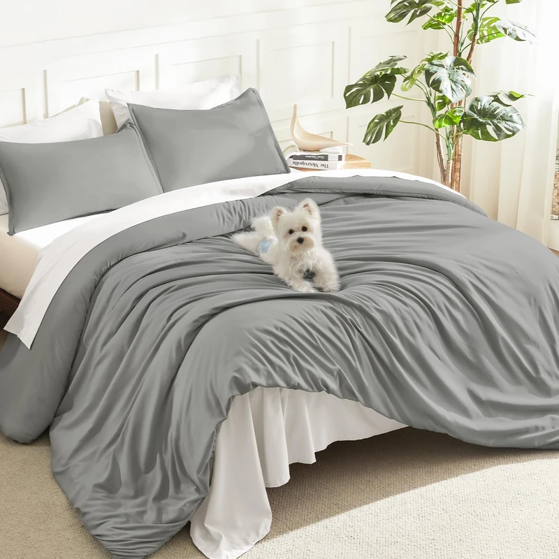 Litanika Super King Comforter Set, 3 Pcs Lightweight Bedding Set
