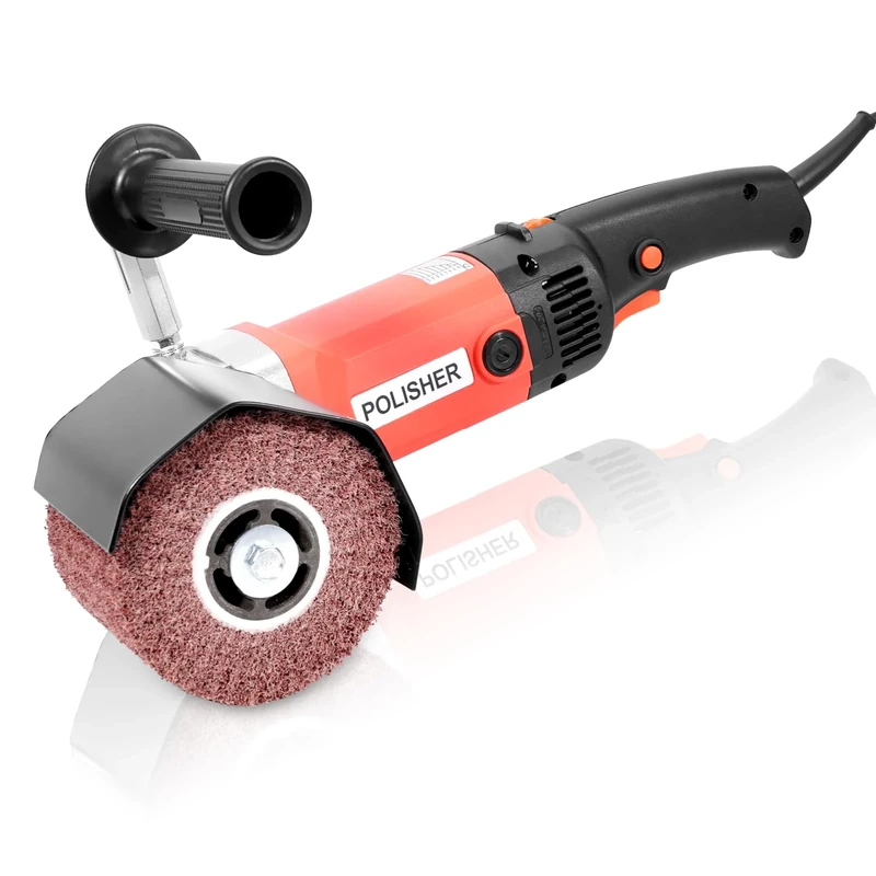 HYCHIKA 1400W Electric Drum Sander, Machine Polisher for Wood Metal Stainless Steel, 8 Gear Speeds Electric Sander Polishing Machines Burnishing Tool for Surface Refurbishment